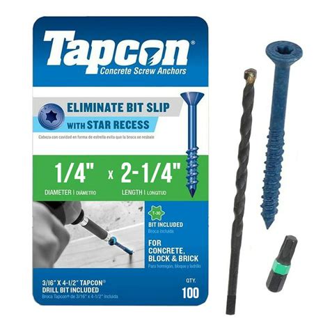 4 tapcon|1 4 tapcon screw.